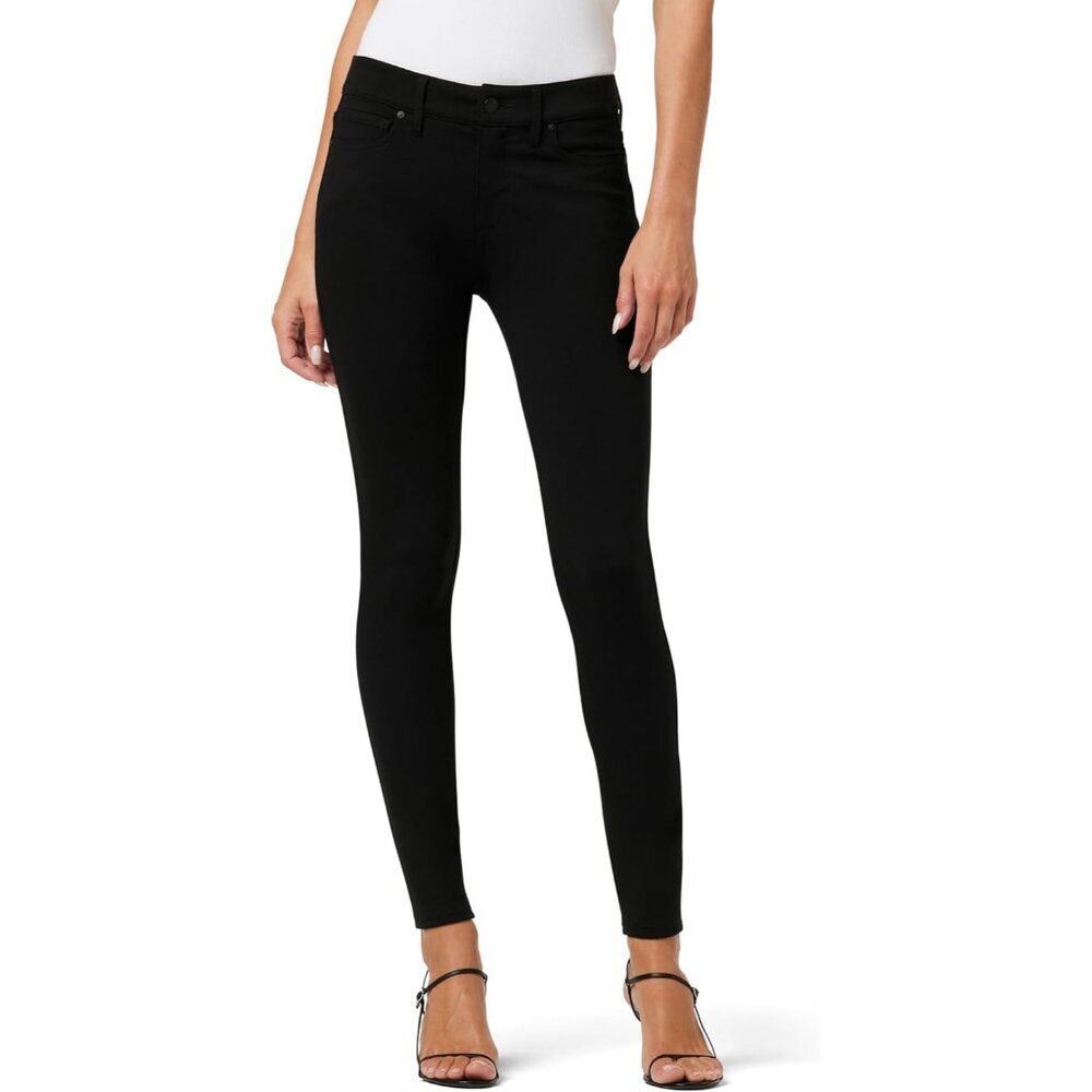 Women's Black Skinny Ankle Jeans Midrise Stretch Zipper For All Body Types